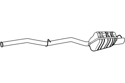 Глушитель выхлопных газов конечный FENNO P36018