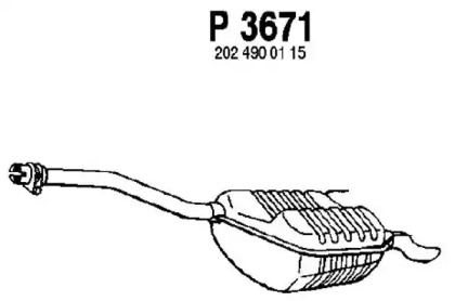 Амортизатор FENNO P3671