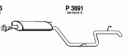 Амортизатор FENNO P3691