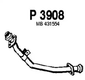 Труба выхлопного газа FENNO P3908