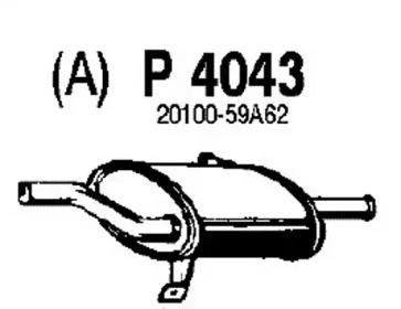 Амортизатор FENNO P4043