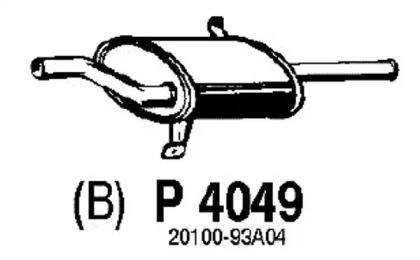 Амортизатор FENNO P4049