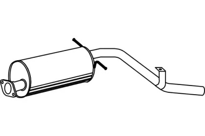 Глушитель выхлопных газов конечный FENNO P4054