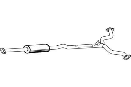 Средний глушитель выхлопных газов FENNO P4124