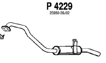 Амортизатор FENNO P4229