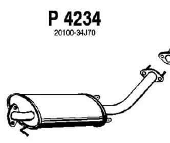 Амортизатор FENNO P4234