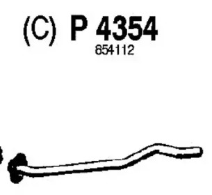 Трубка FENNO P4354