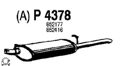 Амортизатор FENNO P4378