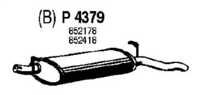 Амортизатор FENNO P4379