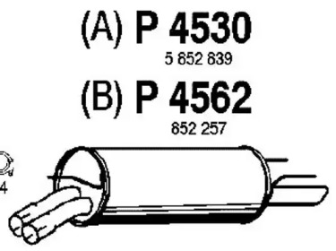 Амортизатор FENNO P4530