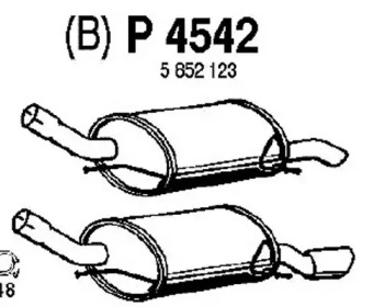 Амортизатор FENNO P4542