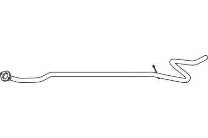 Труба выхлопного газа FENNO P46001