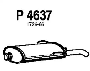 Амортизатор FENNO P4637