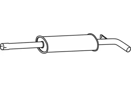 Средний глушитель выхлопных газов FENNO P49009