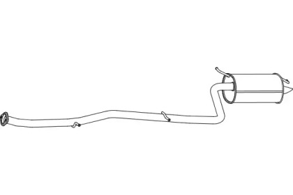 Глушитель выхлопных газов конечный FENNO P6571