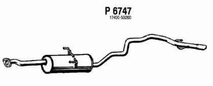 Амортизатор FENNO P6747