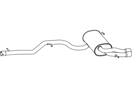 Глушитель выхлопных газов конечный FENNO P7158