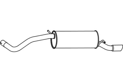 Глушитель выхлопных газов конечный FENNO P7193
