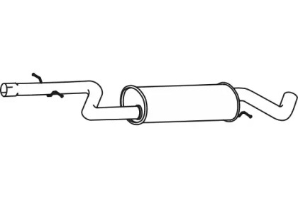 Средний глушитель выхлопных газов FENNO P72012