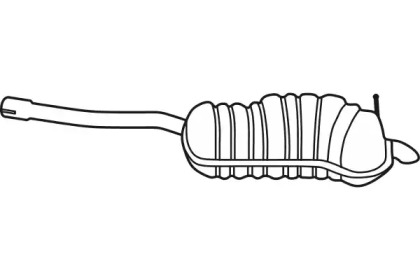 Глушитель выхлопных газов конечный FENNO P72049