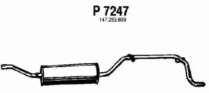 Глушитель выхлопных газов конечный FENNO P7247