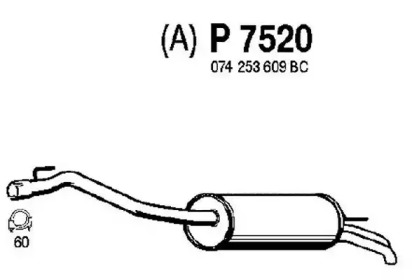 Амортизатор FENNO P7520