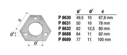 Фланец FENNO P8630