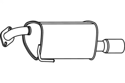 Глушитель выхлопных газов конечный FENNO P9044
