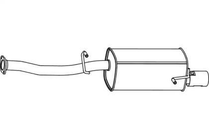 Глушитель выхлопных газов конечный FENNO P9055