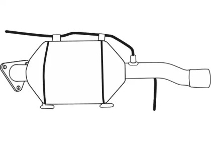 Сажевый / частичный фильтр, система выхлопа ОГ FENNO P9812DPF