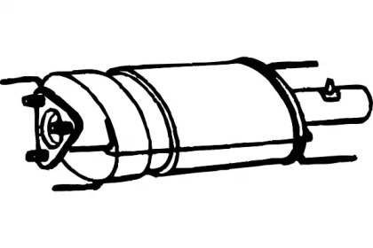 Сажевый / частичный фильтр, система выхлопа ОГ FENNO P9834DPF