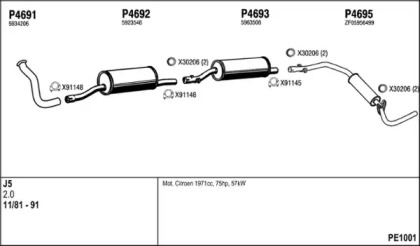 Глушитель FENNO PE1001