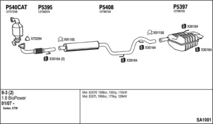 Глушитель FENNO SA1001