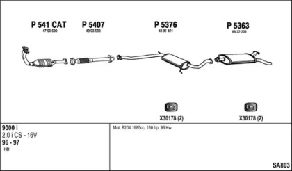 Глушитель FENNO SA803