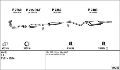 Глушитель FENNO VW242