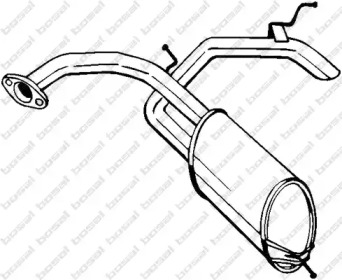 Глушитель выхлопных газов конечный BOSAL 278-585