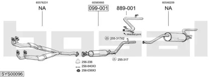 Система выпуска ОГ BOSAL SYS00096