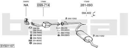 Система выпуска ОГ BOSAL SYS01107