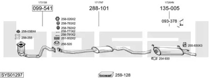 Система выпуска ОГ BOSAL SYS01297