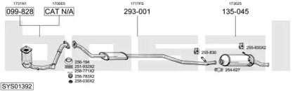 Система выпуска ОГ BOSAL SYS01392