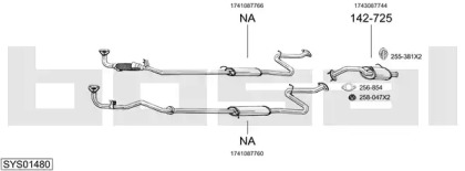 Система выпуска ОГ BOSAL SYS01480