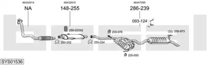 Система выпуска ОГ BOSAL SYS01536