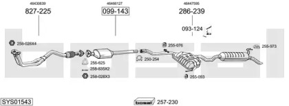 Система выпуска ОГ BOSAL SYS01543