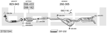 Система выпуска ОГ BOSAL SYS01544