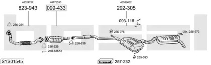 Система выпуска ОГ BOSAL SYS01545