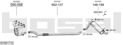 Система выпуска ОГ BOSAL SYS01710