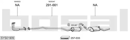 Система выпуска ОГ BOSAL SYS01909