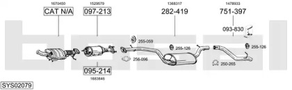 Система выпуска ОГ BOSAL SYS02079