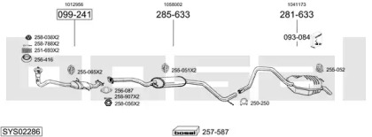 Система выпуска ОГ BOSAL SYS02286