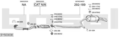 Система выпуска ОГ BOSAL SYS03038